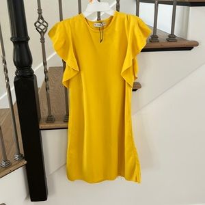 Zara flutter sleeve above knee dress
